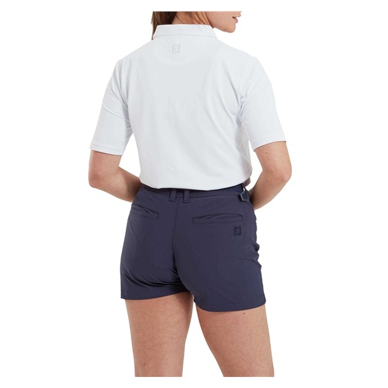 FootJoy 1/2 Sleeve Solid Pique dámské polo, bílé