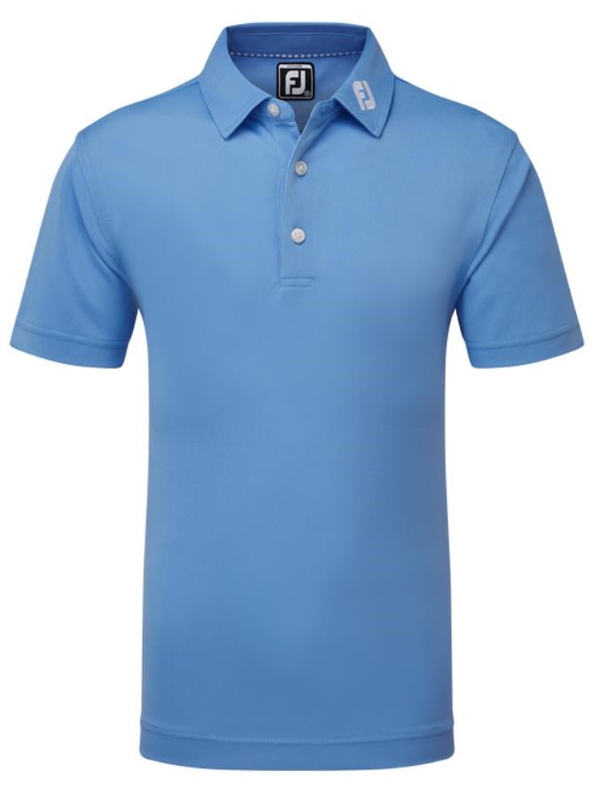 Footjoy Stretch Pique Solid dětské polo, modré