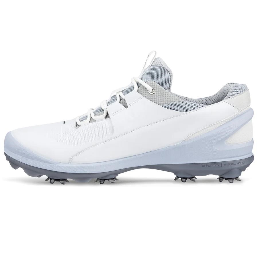 Ecco Biom Tour pánské kožené golfové voděodolné boty, bílé