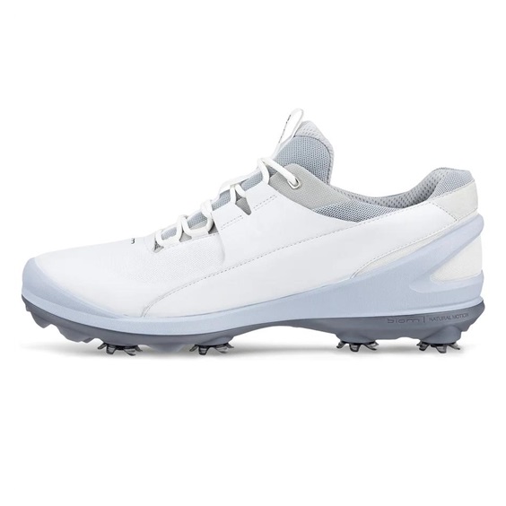 Ecco Biom Tour pánské kožené golfové voděodolné boty, bílé