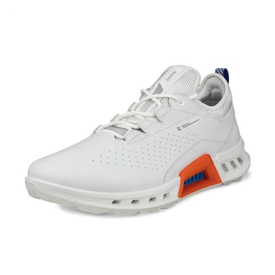 Ecco Biom C4 pánské kožené Gore-Tex golfové boty, bílé