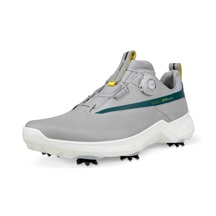 Ecco Biom G5 Boa pánské kožené Gore-Tex golfové boty, šedé