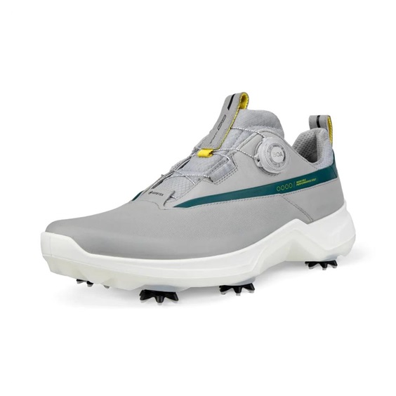 Ecco Biom G5 Boa pánské kožené Gore-Tex golfové boty, šedé