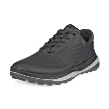 Ecco LT1 pánské kožené golfové voděodolné boty, černé