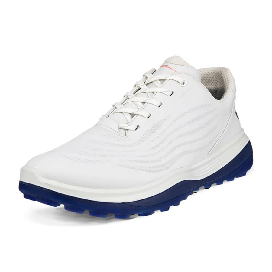 Ecco LT1 pánské kožené golfové voděodolné boty, bílé