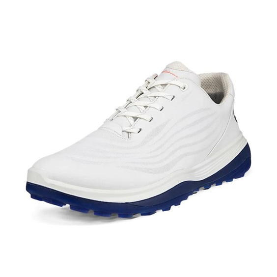 Ecco LT1 pánské kožené golfové voděodolné boty, bílé