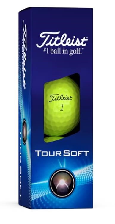 Titleist Tour Soft golfové míčky, žluté