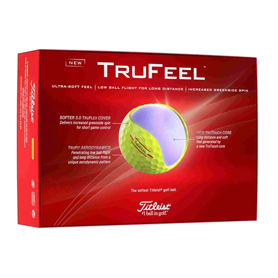 Titleist TruFeel golfové míčky, žluté