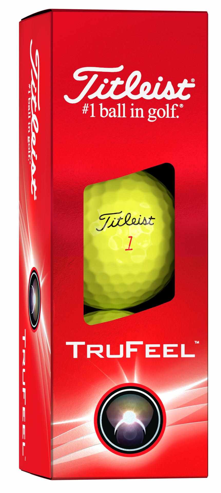 Titleist TruFeel golfové míčky, žluté