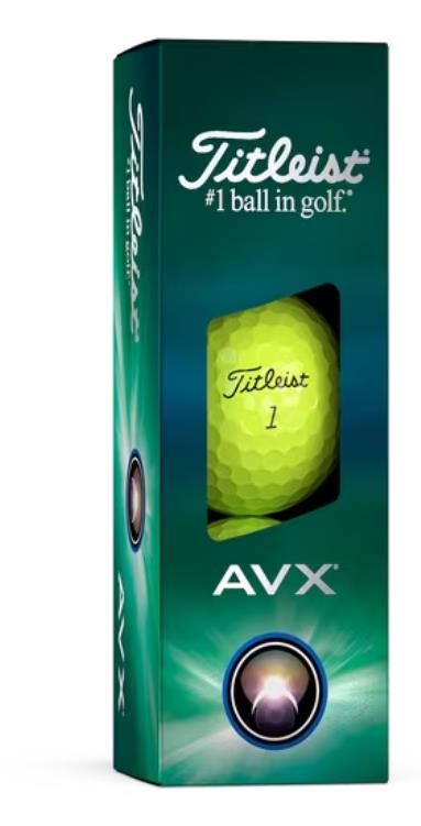 Titleist AVX golfové míčky, žluté