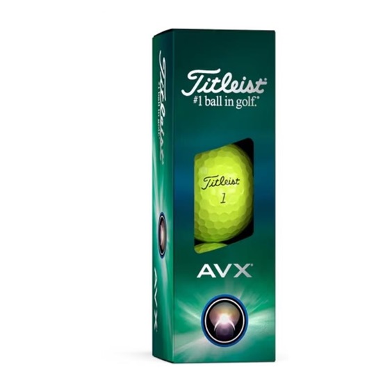 Titleist AVX golfové míčky, žluté