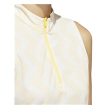 Adidas Ultimate365 Ottoman Printed polo bez rukávů, žluté
