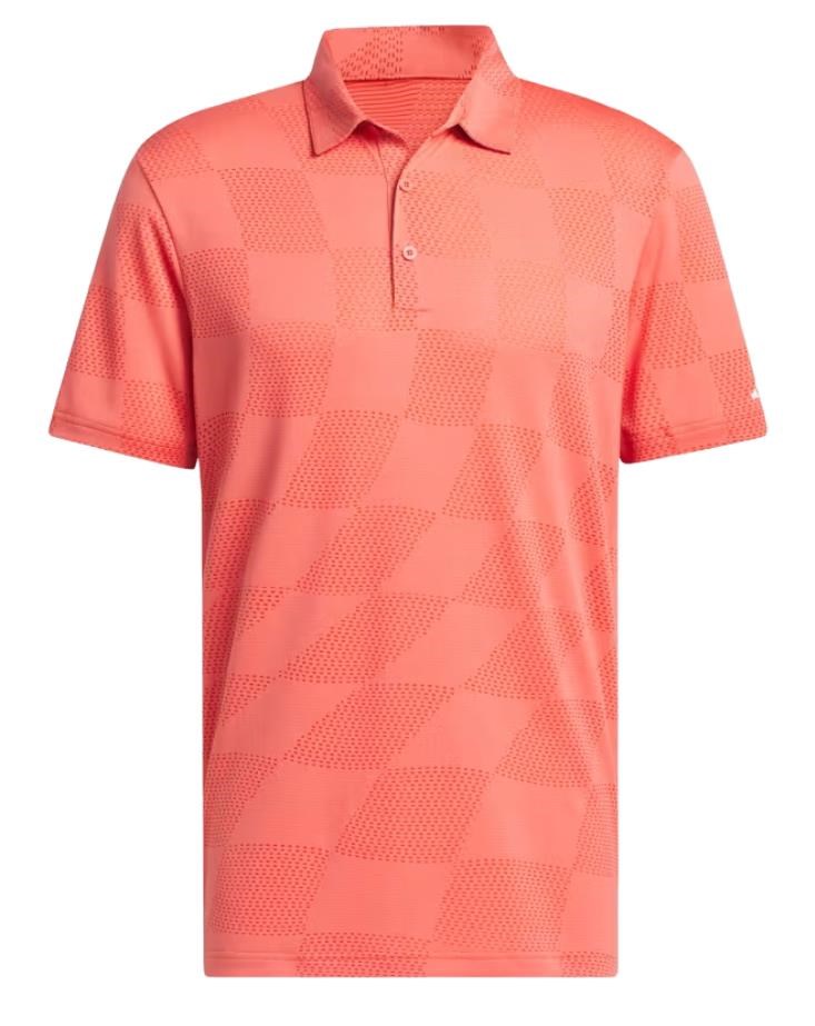 Adidas Textured pánské polo, preloved scarlet