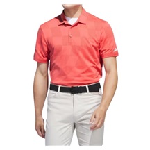 Adidas Textured pánské polo, preloved scarlet