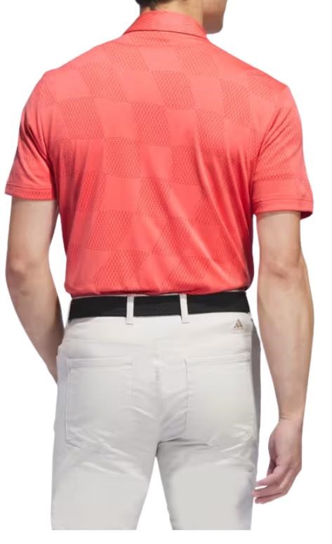 Adidas Textured pánské polo, preloved scarlet