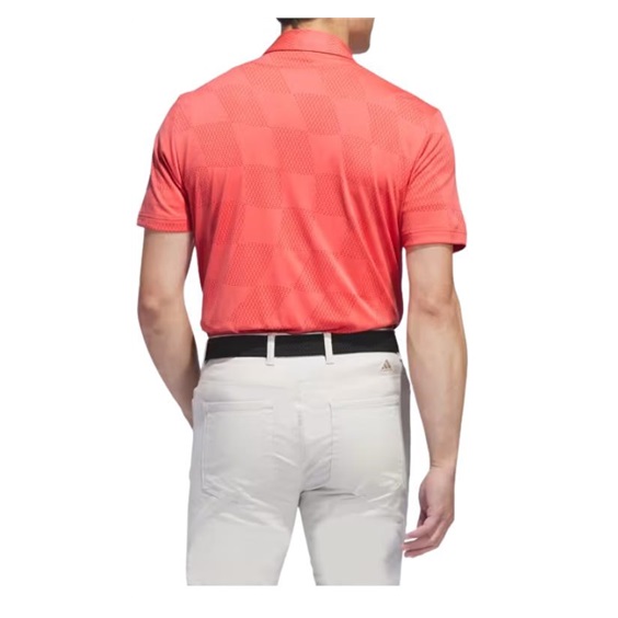 Adidas Textured pánské polo, preloved scarlet