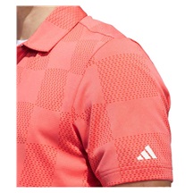 Adidas Textured pánské polo, preloved scarlet
