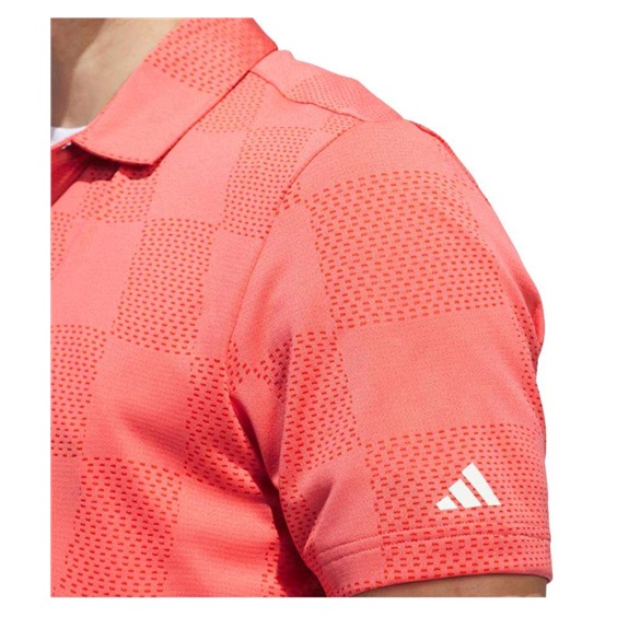 Adidas Textured pánské polo, preloved scarlet