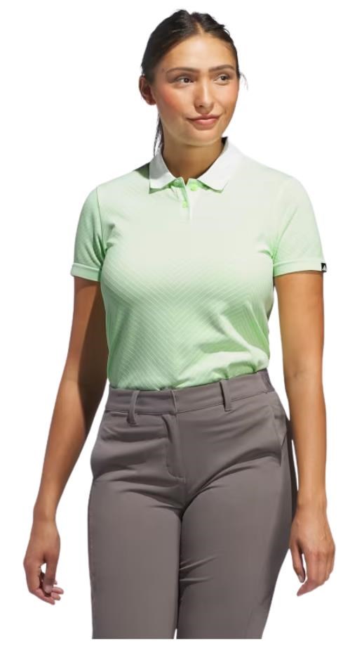 Adidas Ultimate365 Tour PrimeKnit dámské polo, crytsal jade