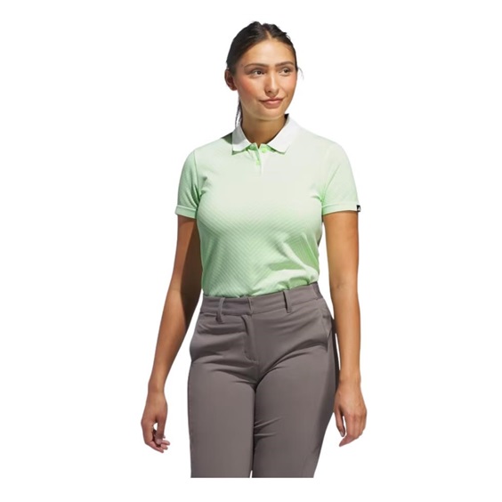Adidas Ultimate365 Tour PrimeKnit dámské polo, crytsal jade