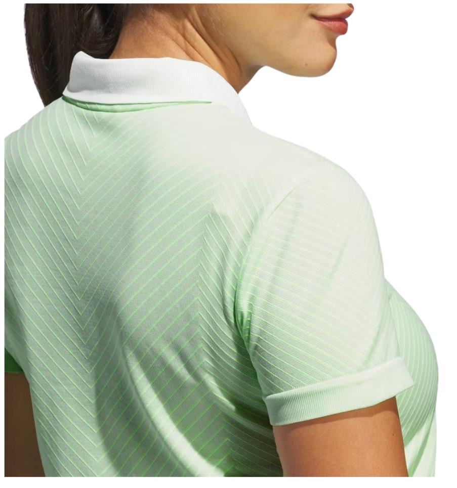 Adidas Ultimate365 Tour PrimeKnit dámské polo, crytsal jade