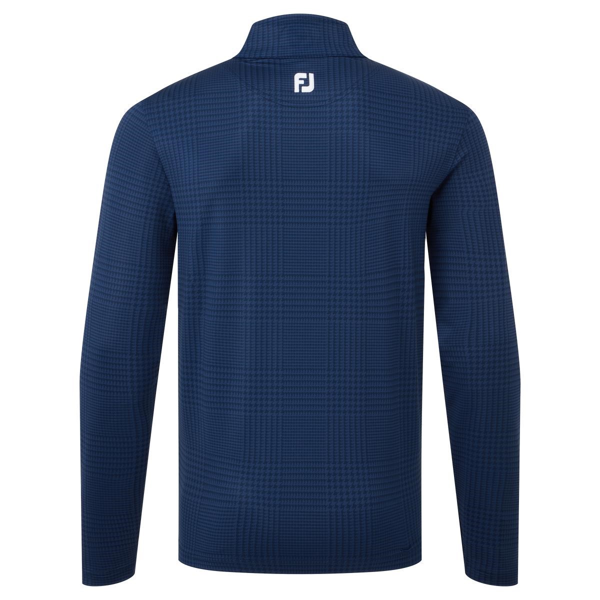FootJoy Glen Plaid Print Chill-Out pánská mikina, modrá