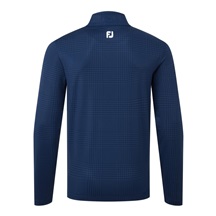 FootJoy Glen Plaid Print Chill-Out pánská mikina, modrá
