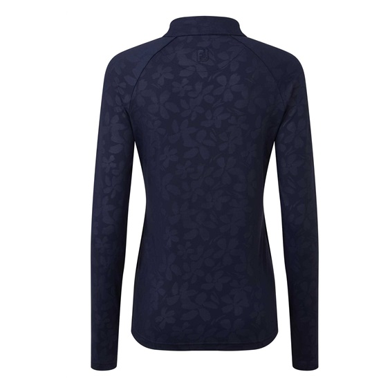 FootJoy Floral Embossed Midlayer dámská mikina, modrá