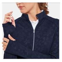 FootJoy Floral Embossed Midlayer dámská mikina, modrá