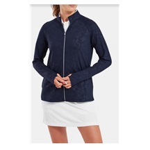 FootJoy Floral Embossed Midlayer dámská mikina, modrá