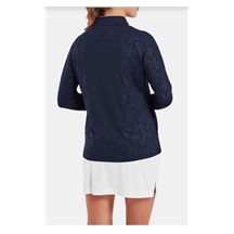 FootJoy Floral Embossed Midlayer dámská mikina, modrá