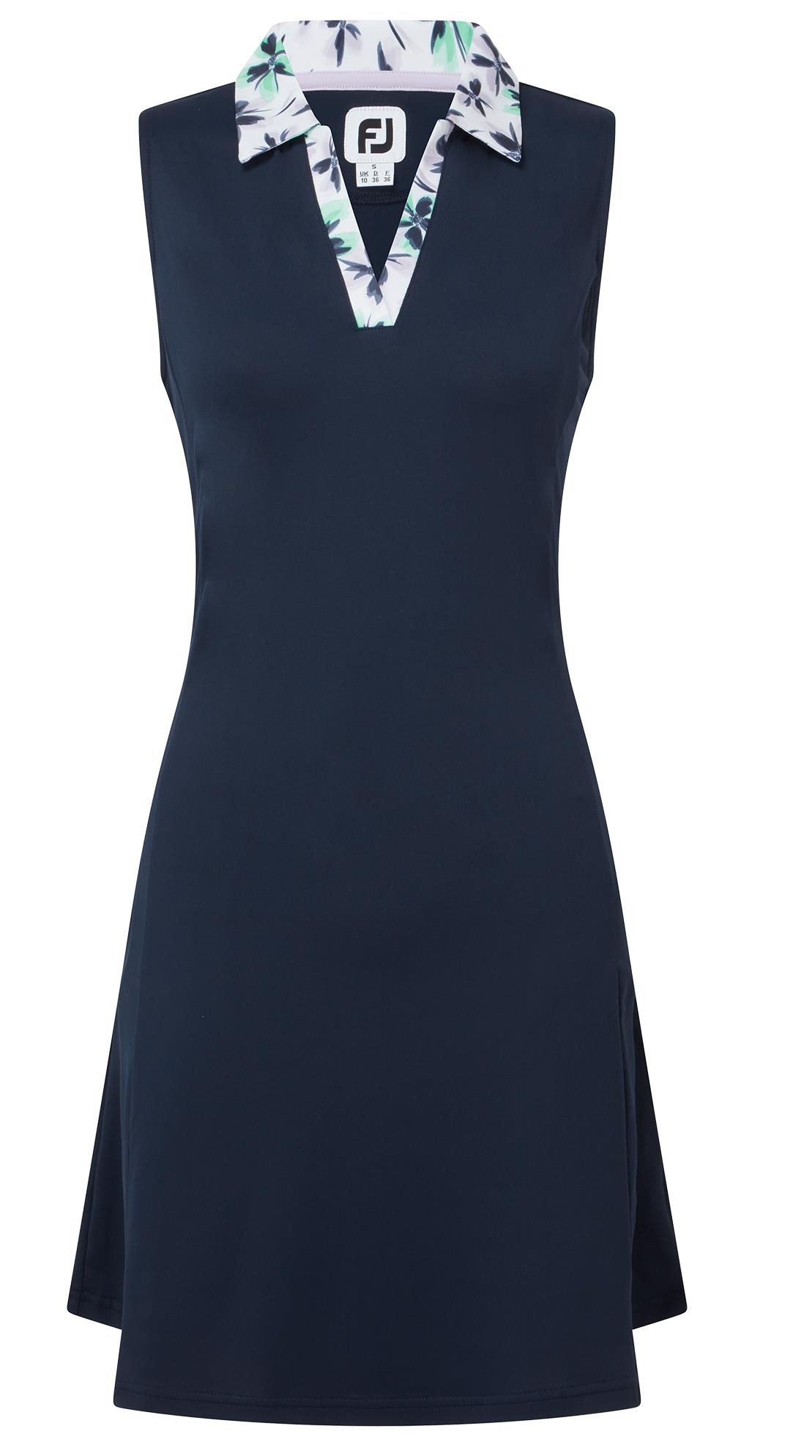 FootJoy Floral Trim golfové šaty, modré