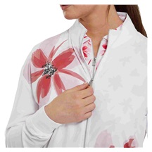 FootJoy Lightweight Full-Zip dámská budna, bílo/růžová