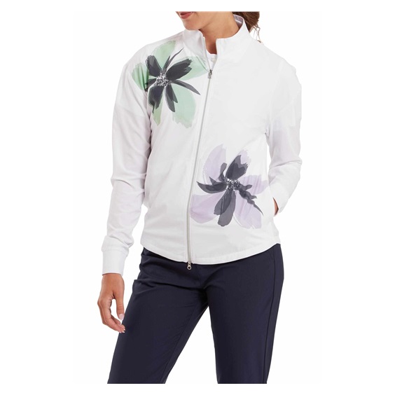 FootJoy Lightweight Full-Zip dámská budna, bílá