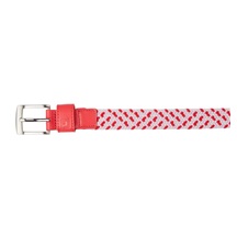 FootJoy Braided dámský opasek, červeno/bílo/růžový