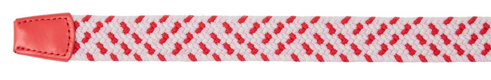 FootJoy Braided dámský opasek, červeno/bílo/růžový