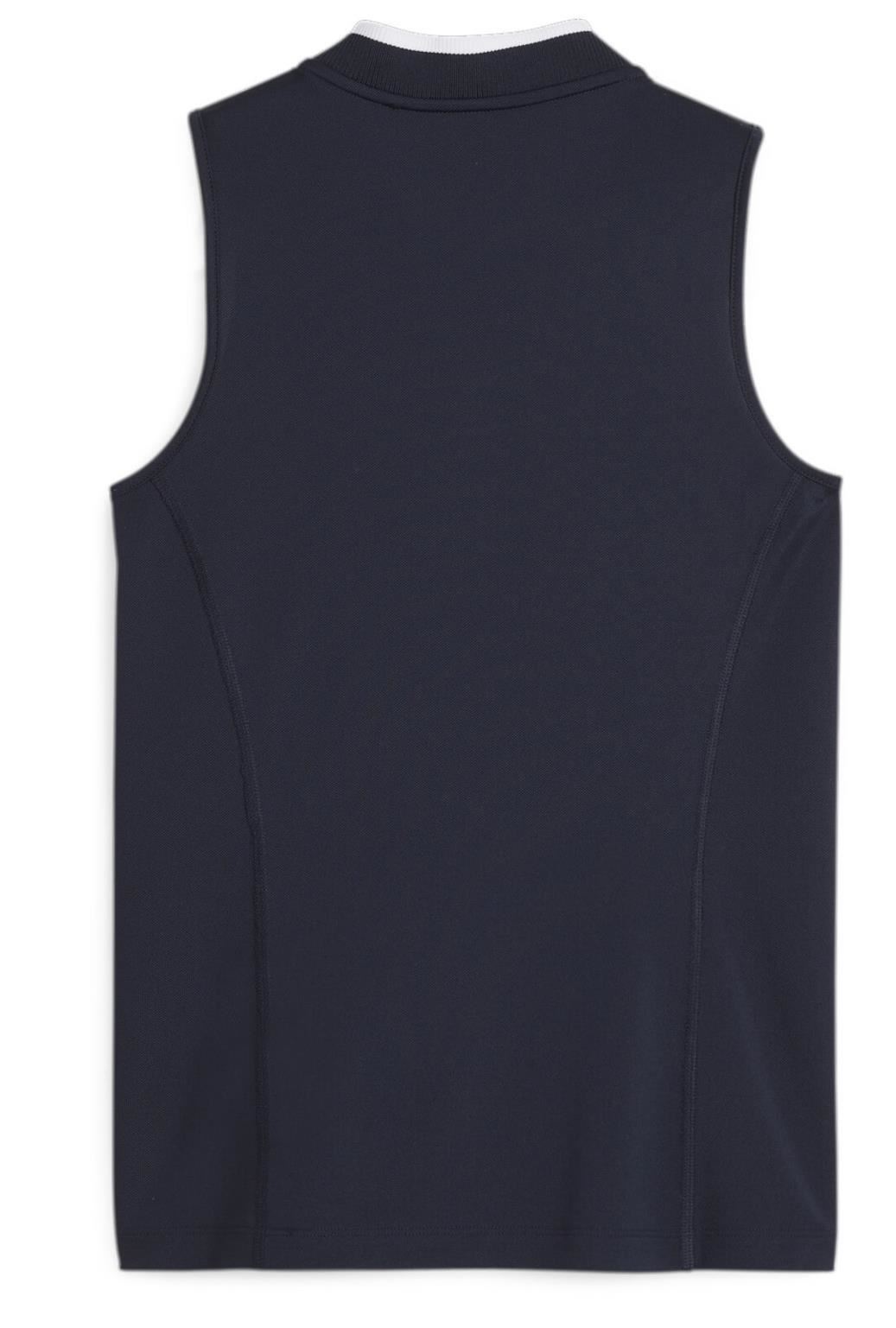 Puma Range Pique Sleeveless dámské polo bez rukávů, tmavě modré