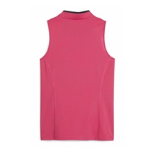 Puma Range Pique Sleeveless dámské polo bez rukávů, růžové