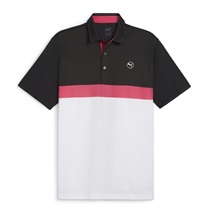 Puma Pure Colorblock pánské polo, bílé