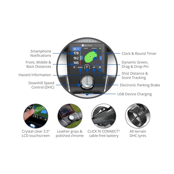 Motocaddy M-TECH GPS DHC elektrický vozík