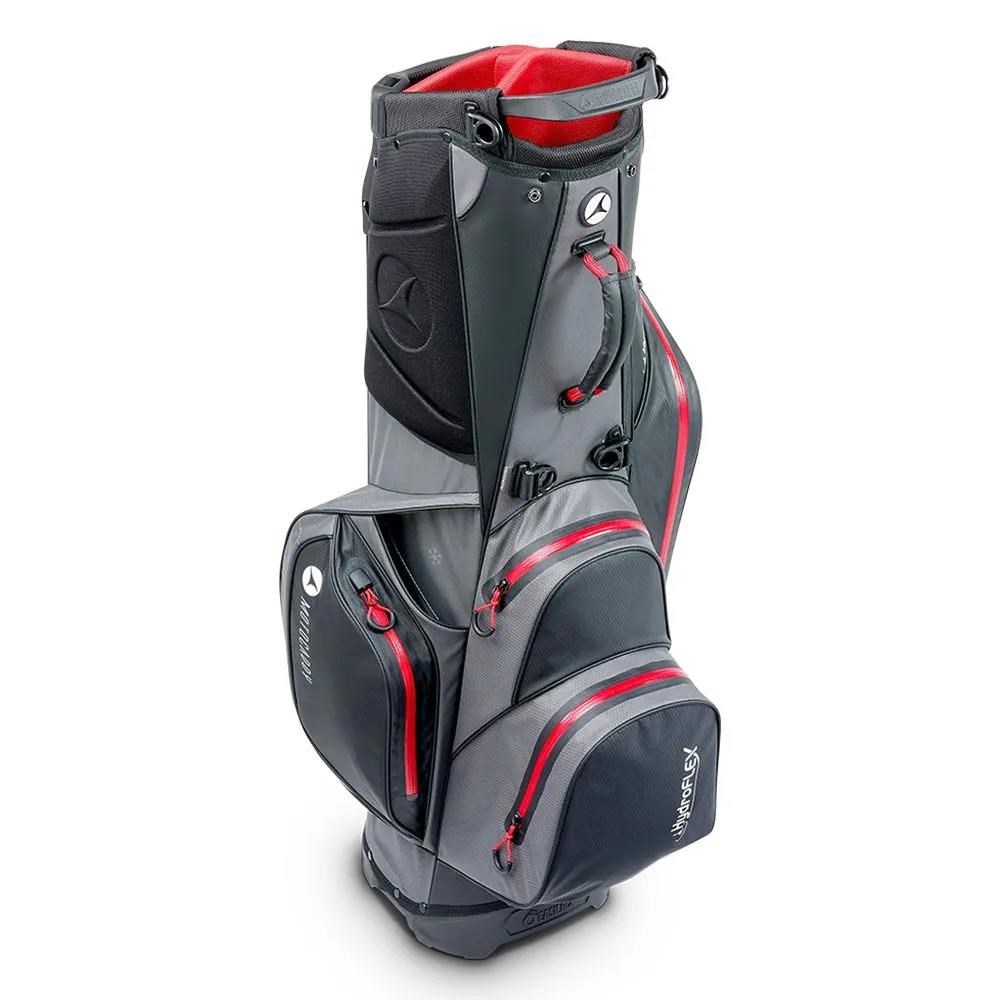 Motocaddy HydroFLEX stand bag, šedo/červený