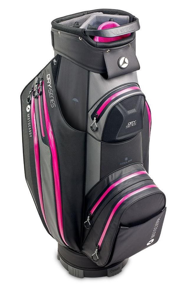Motocaddy Dry Series cart bag, šedo/růžový
