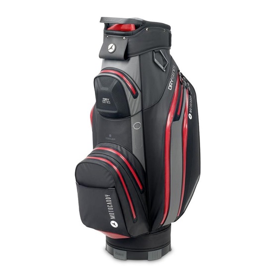 Motocaddy Dry Series cart bag, šedo/červený