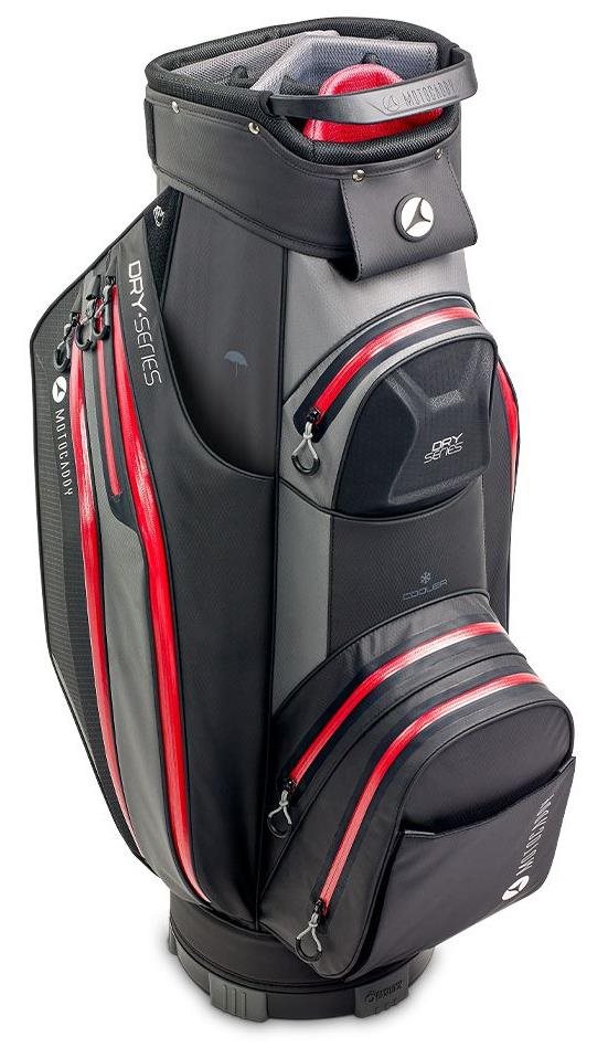 Motocaddy Dry Series cart bag, šedo/červený