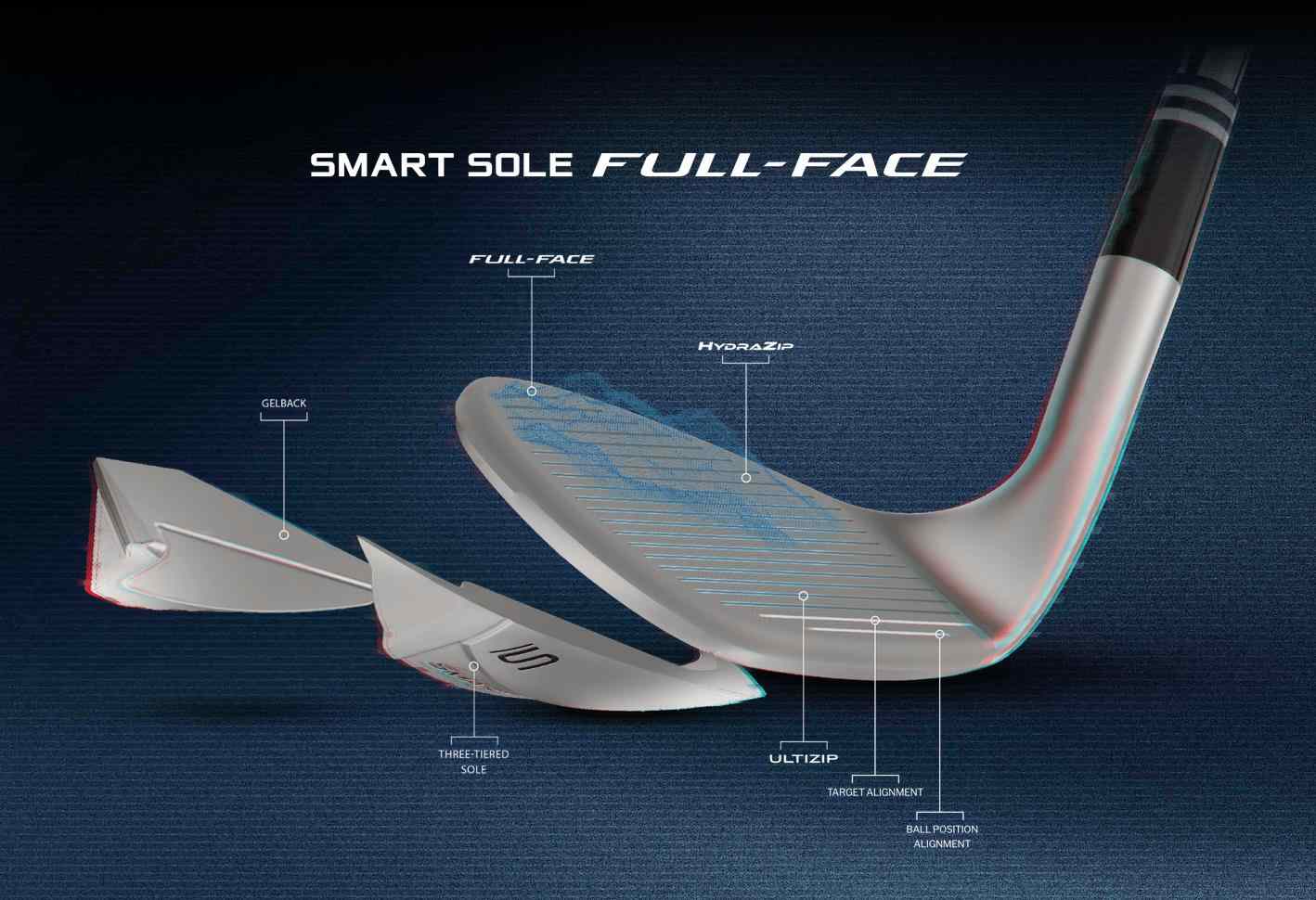 Cleveland Smart Sole Full Face pánská wedge, grafit