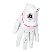 FootJoy WeatherSof dámská golfová rukavice, bílo/růžová