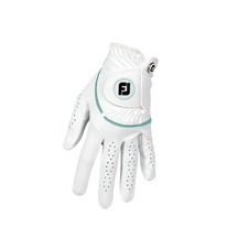 FootJoy WeatherSof dámská golfová rukavice, bílá/sea glass