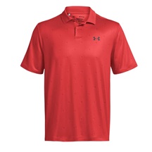Under Armour Performance 3.0 Printed pánské polo, červené