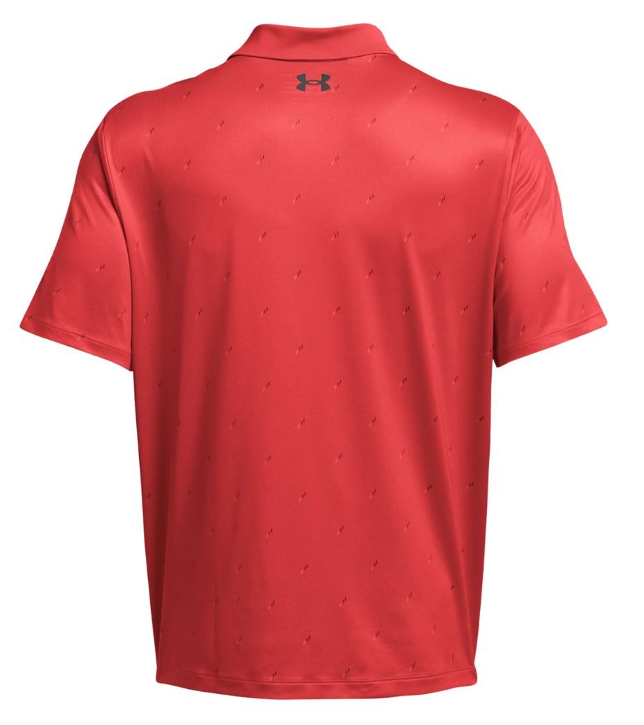 Under Armour Performance 3.0 Printed pánské polo, červené