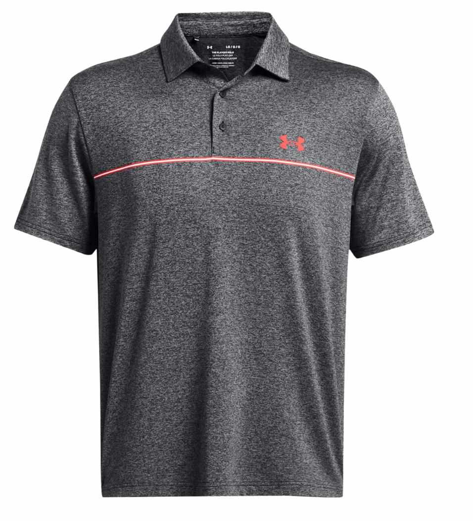 Under Armour Playoff 3.0 Printed pánské polo, šedé